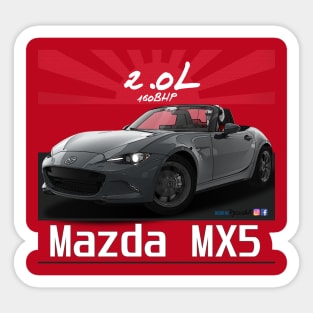 Mazda MX5 ND Grey Blue Sticker